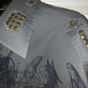 Men’s Born Sinners button down shirt